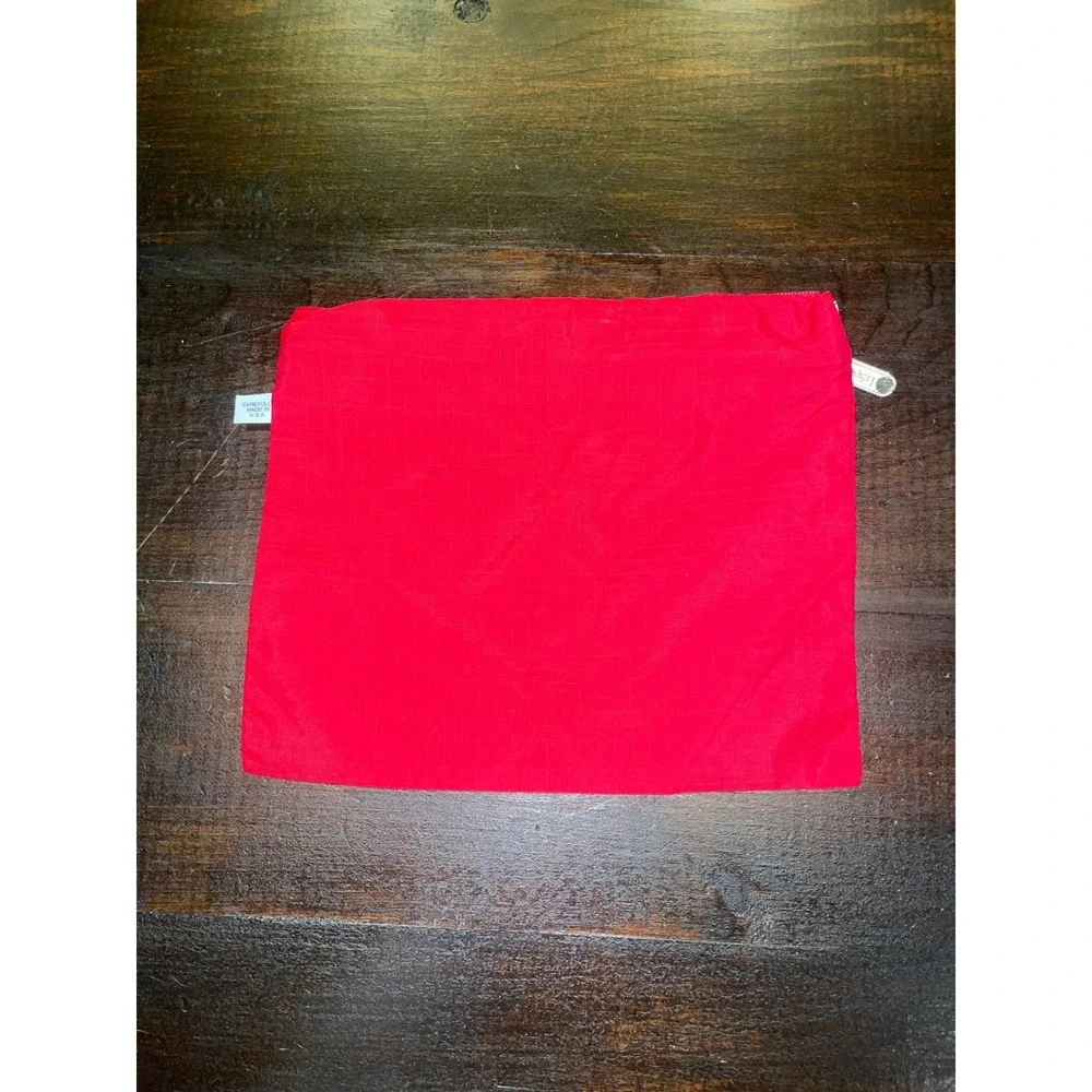 LeSportsac Red Cosmetic Pouch Travel Organizer Zippered Pouch‎